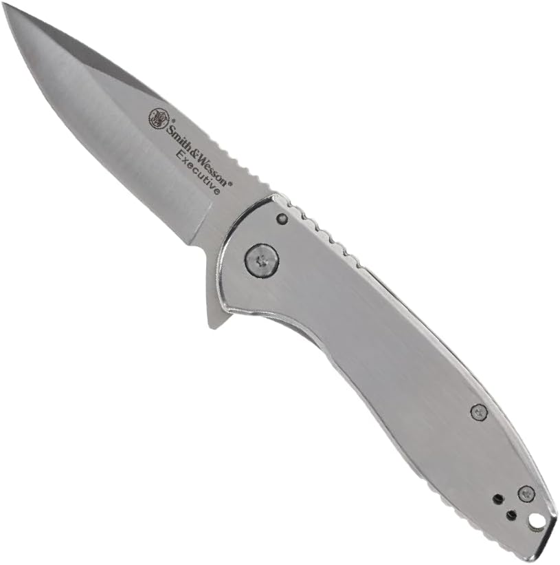 Smith & Wesson Executive Platinum Folding Knife with 3" 8Cr Blade Steel