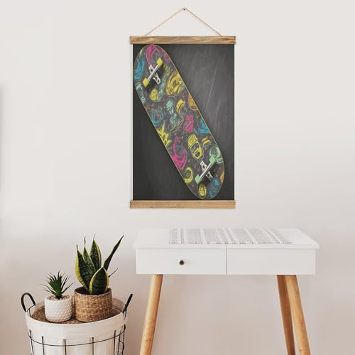 Graffiti en monopatín FekiLoot para decorar tu salón con arte urbano vintage 7