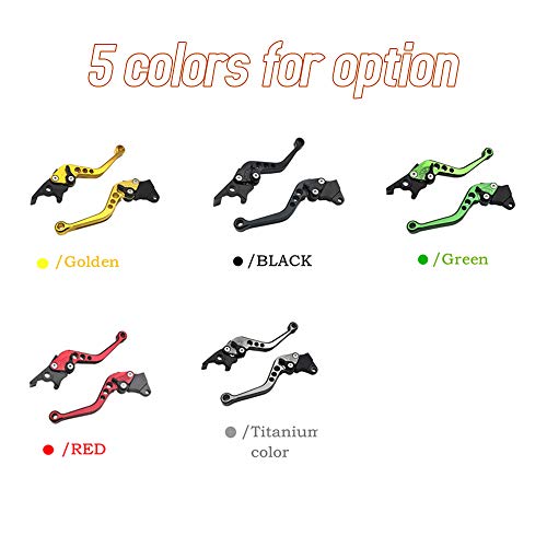 Yorten 2 peças de liga de motocicleta/scooter/bicicleta elétrica com freio e alavanca de embreagem p