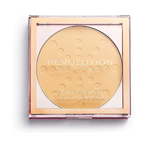 REVOLUTION Bake & Blot Compact Powder Banana Deep Yellow Cover