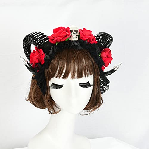Bandeau corne de bœuf rose idéal pour vos soirées déguisées - 2