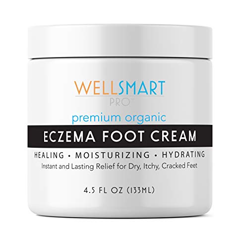 Eczema Foot Cream – Premium Foot Eczema Moisturizer Treatment – Fast, Lasting Relief from Dry, Cracked Feet – Soothes Foot Rash & Irritation from Eczema, Psoriasis - Organic, Fragrance-Free