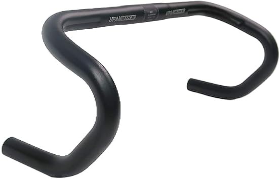 UPANBIKE 25.4mm Bike Handlebar 420mm Length Fixed Gear Bike Handlebar Drop Bar Bent Handlebar Aluminum Alloy