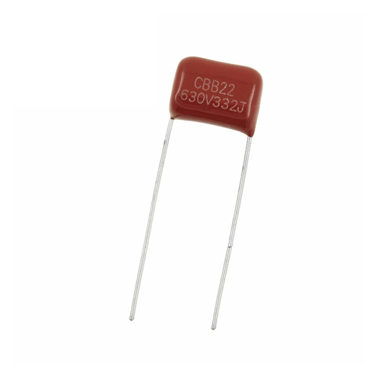 Condensateur CBB 332J 630V 3.3nF film métallisé pas cher pour circuit imprimé PCB