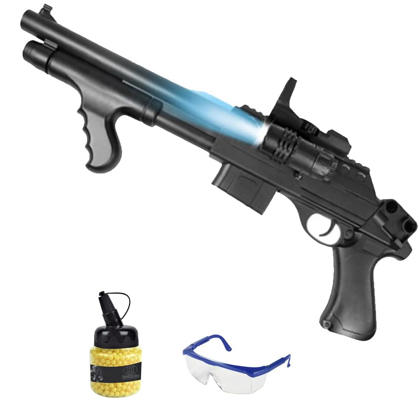 Rifle 0681A con mira y lintera Muelle (6mm) | Arma de Airsoft de Aire comprimido. Pistola de iniciación. Potencia: 0,33 Julios