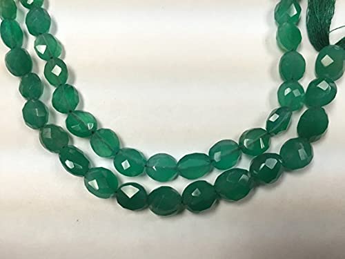 Onyx vert facetté ovale LKBEADS pour création haute joaillerie