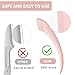 2PCS Eyebrow Trimmer Set Stainless Steel Eyebrow Razor Eyebrow Scissors with Comb, Beauty Tool for Beginners Suitable, Hair Removal Beauty Accessories for Men Women