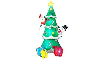 Flocked Santa Christmas Tree
