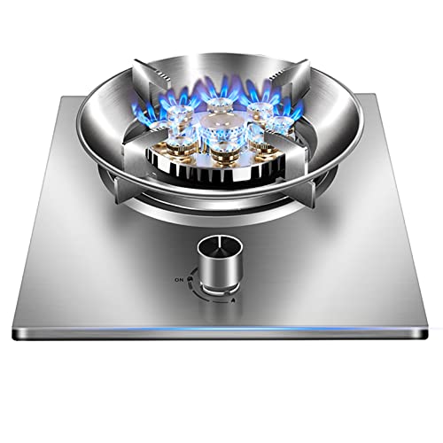 Gas Hob Built-In Gas Cooktop, 1 Zones Burner Gas Hob,Flameout Protection & Timing Function(I LPG) (R NG)
