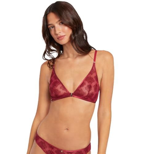 Morgan Alixa Damen-BH, weich, dreieckig, bordeaux, 70C