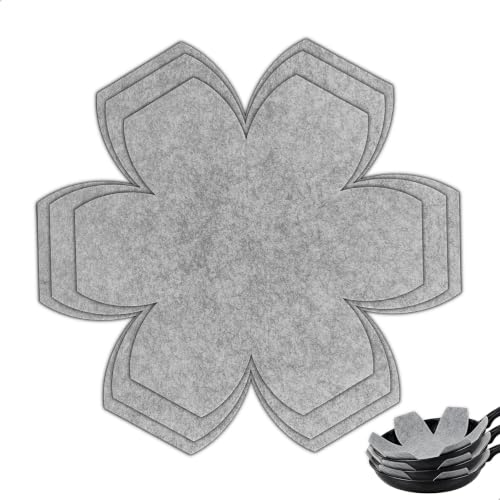 MOJOTORY Pot and Pan Protectors, 6 PCS in 3 Sizes