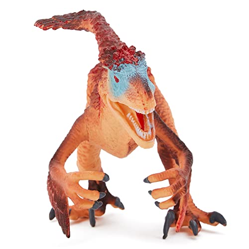 Zappi Co Childrens Utahraptor Dinosaur Figure Toy (20cm Length) Realistic Detailed Dino Collection for Kids