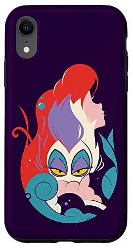 Coque iPhone XR Disney La Petite Sirène Ariel et Ursula pour smartphone Apple