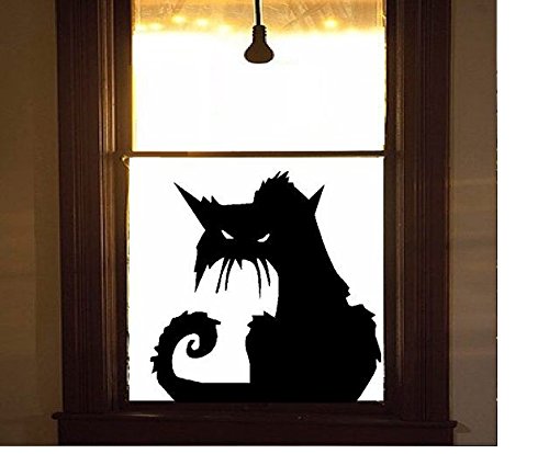 Scary Cat # 2 ~ Halloween: Wall OR Window Decal, 13