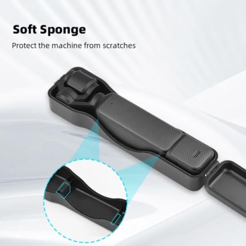 Image of ELFOG Storage Case Suitable for DJI Osmo Pocket 3 Snug-Fit Protective Shell Waterproof Anti-Scratch Hard Shell with 2 in 1 Neck Strap Case for Pocket 3 Canera(Not Compatiable with Pocket 4)