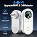 4-in-1 Combination Natural Gas Leak Detector and Carbon Monoxide Detectors - Carbon Monoxide Detectors Plug in - Dual Sensor Gas & Co Detector, Temperature & Humidity Detectors for Home, RV (3 Packs)