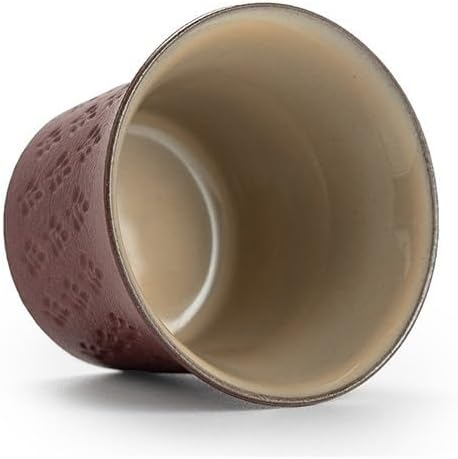 Tea Cup Wabi-sabi Style Coarse Pottery Kung Fu Set Household Purple Clay Small Floral Japanese Single Soaking Container