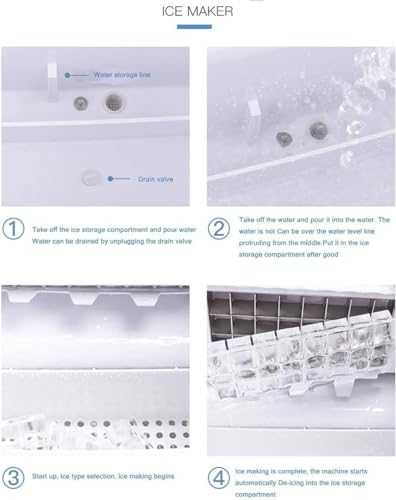Fabricadora de hielo comercial para tiendas de té con leche y cafeterías, totalmente automática y compacta miniatura 2