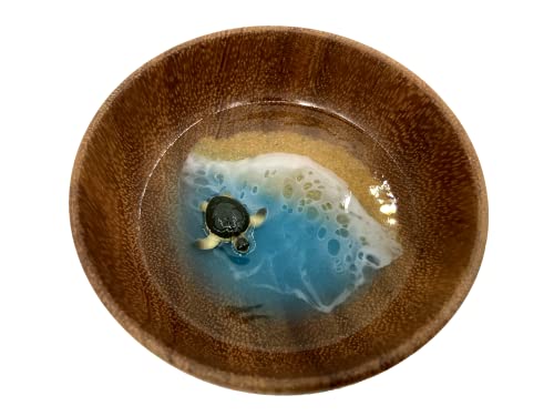 Hand-Painted Jars US Mothers Day Gifts, Turtle Ring Dish, Sea Turtle Wooden Small Bowl,Housewarming Present - Image 2