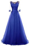 Vickyben Damen A-Linie langes Schnuerung Prinzessin Tuell Abendkleid Ballkleid brautjungfer Cocktail...