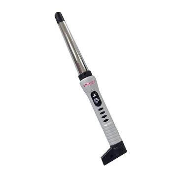 blowpro Titanium Curling Wand, up to 1" Tapered Barrel, Rapidly Heats up to 410F, Digital Display, Perfect for Tight/Soft Curls or for Bold Beach Waves, Non-Slip Grip, Adjustable Auto-Shut Off!