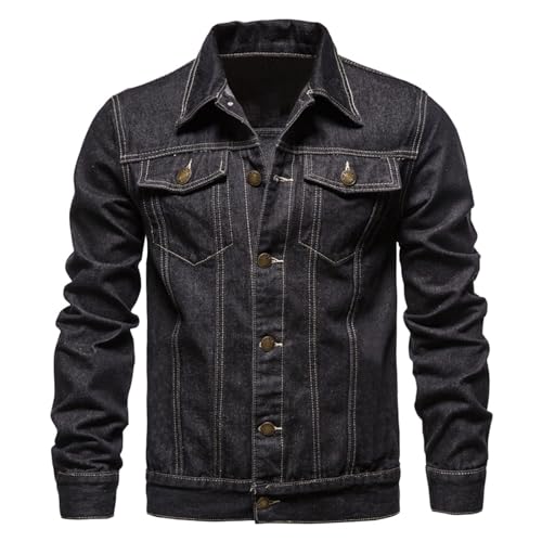Chaqueta vaquera occidental para hombre, abrigo de vaquero con botones, chaqueta clásica de camionero, casual, ropa de exterior, chaquetas occidentales sin forro, camisas ligeras, abrigos de ajuste