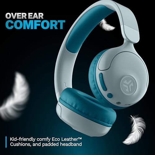 Image of JLab, JBuddies Pop, Kids Wireless Headphones, Bluetooth, Kids Headphones, Wireless Share, Teal