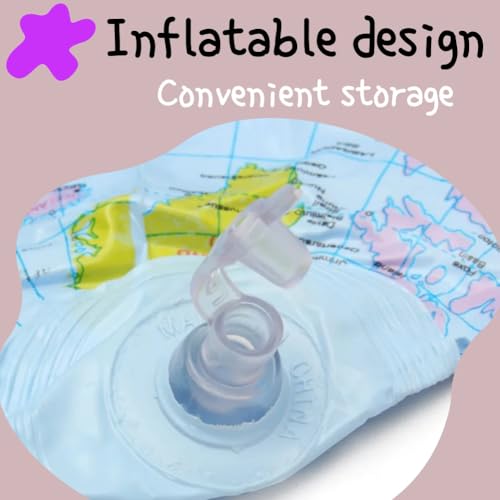 Aufblasbarer Globus, 4 Stück aufblasbarer Globus, interaktiver Lernglobus, aufblasbare Globe,aufblasbare Globen, aufblasbare Erdkugel, aufblasbarer Lernglobus zum Spielen oder Unterrichten am Strand