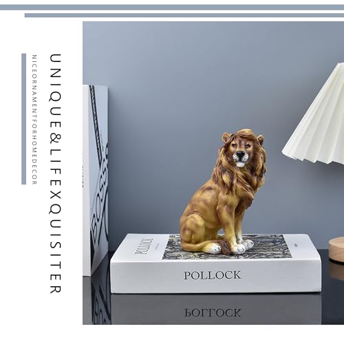 Estatua de León en Resina para Decoración miniatura 5