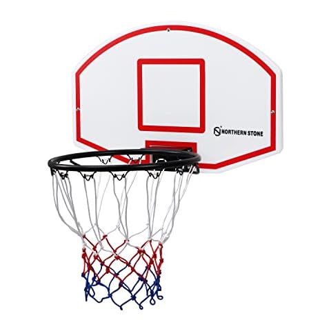 NORTHERN STONE Wall Mounted Basketball Hoop Backboard Set For Outdoor and Indoor Cover