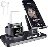 【Kabelmanagement 】 Der Ständer hat Rillen an der Unterseite für Kabelführung und -verwaltung. Sie können lose Kabel auf Ihrem Schreibtisch minimieren und Ihre Kabel an Ort und Stelle halten.Der kabellose Ladestation von iwatch bietet eine schnelle, originale Ladegeschwindigkeit von weniger als 2,5 Stunden.