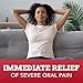 Orajel 4X for Toothache & Gum Pain: Severe Cream Tube 0.33oz- From Oral Pain Relief Brand