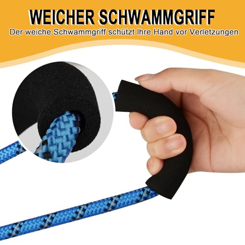 Hundeleine 3m Umhängeleine und Doppelleine, leicht für kleine bis große Hunde
