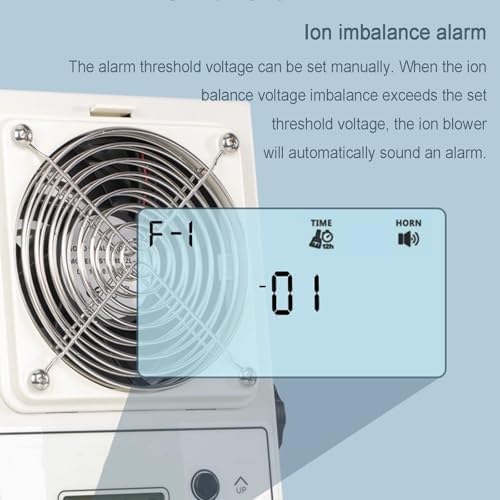 Ventilador Ionizador Antiestático de Escritorio con LCD miniatura 3