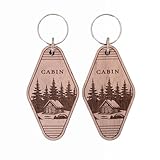 Dimensioni compatte e leggero: la parte in legno del portachiavi misura circa 7,6 cm di altezza ed è spessa ¼ di pollice, offrendo una sensazione robusta ma leggera, comoda per il trasporto quotidiano.