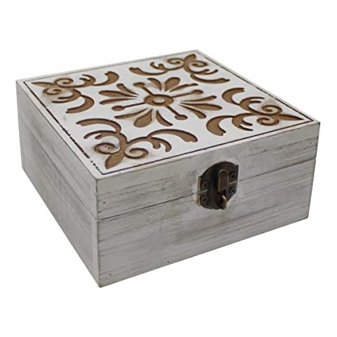 CVHOMEDECO Wooden Decorative Box Cover