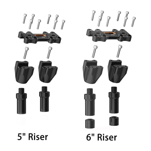 Rehausse guidon kickback pour corriger la posture sur Softail - 4