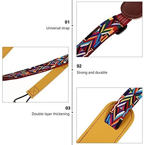 Generic Clip- On Sangle pour ukulélé en coton – Vintage Boho – Avec longueur réglable – Grand coussin en polyuréthane… - Les Beatles, Paul McCartney, John Lennon, RIngo Starr, George Harrison Generic Clip- On Sangle pour ukulélé en coton - Vintage Boho - Avec longueur réglable - Grand coussin en polyuréthane… – Image 9