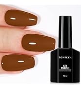TOMICCA UV-Nagellack Braun,15ml Soak Off UV LED Gel-Nagellack Nude für Herbst und Winter Nail Art...