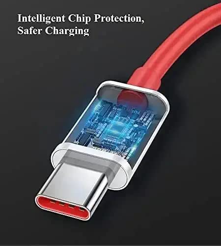 Image of 100W Type C Dash /Warp Fast Charging Cable | Fast Data Sync Cable | Compatible with Oneplus 15,15R,13,13R,12,12R,11,11R,10Pro,10R,10T,9RT,9R,8R,8T,7, 6 /6T /,Ce5,Nord Ce3,Ce4. (1M.)