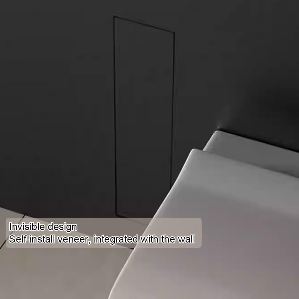 Uchwyt na szczotkę toaletową ze stali nierdzewnej – elegancki, niewidoczny design do nowoczesnych łazienek i hoteli, oszczędność miejsca, czarne akcesoria, trwały i stylowy nizer łazienkowy