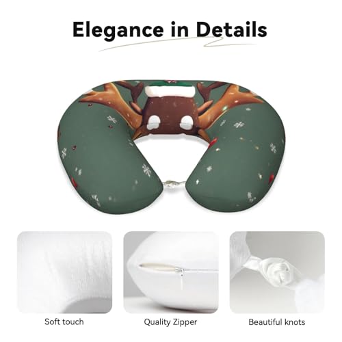 Almohada de viaje de poliéster talla única negra miniatura 4