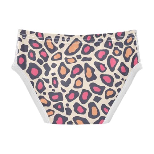 KLL Leopard Pattern Pink Black Hawaiian Toddler Boys' Soft Training Underwear Breathable Children Undies2