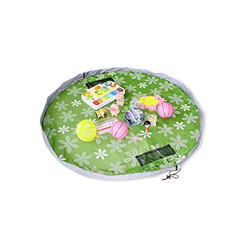 グリーン 片付けブロック おもちゃ 収納マット ポーチ プレイマット お片づけ 収納 プレイマット 持ち運び マット キッズ 子供 玩具 ブロックのお片づけ 収納袋 片付けらくらく150cm 配達3 5労働日まで Xcjp455 の価格比較 Heim ハイム