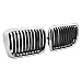 Części samochodowe Czarne Kratki Nerkowe Przedniego Zderzaka Dla BMW. E36 Dla 3-Series 318I 323I 328I M3 1997-1999 Twin Fins Sport Grill Grille