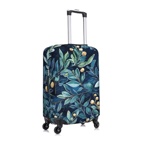 Cute Funny Leaf Plant Travel Luggage Cover for Suitcase Anti-Scratch Fashion Suitcase Protector Washable Elastic Baggage Covers Fits 25-28 Inch Luggage for Travel Beach Holiday2