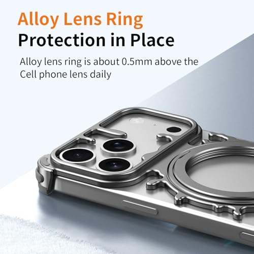 Coque iPhone 17 Pro alu minimaliste et ultra-fine en gris - 7