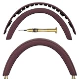 Geekria Fascia in pelle di pecora compatibile con cuffie Bowers & Wilkins Px8/Px7 S2/Px7 S2e (non compatibile con cuffie Px7/Px7 S3), cinturino di ricambio (Royal Borgundy)