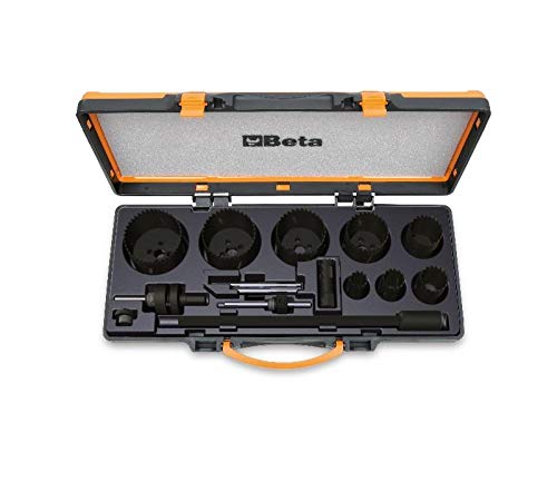 Beta Surtido de Sierras de Taza y Accesorios para Electricistas en Caja de Metal