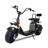 e moped E-Moped FORÇA Coco II EEC 2000W Elekromoped 45 km/h 20AH Lithiumakku Black